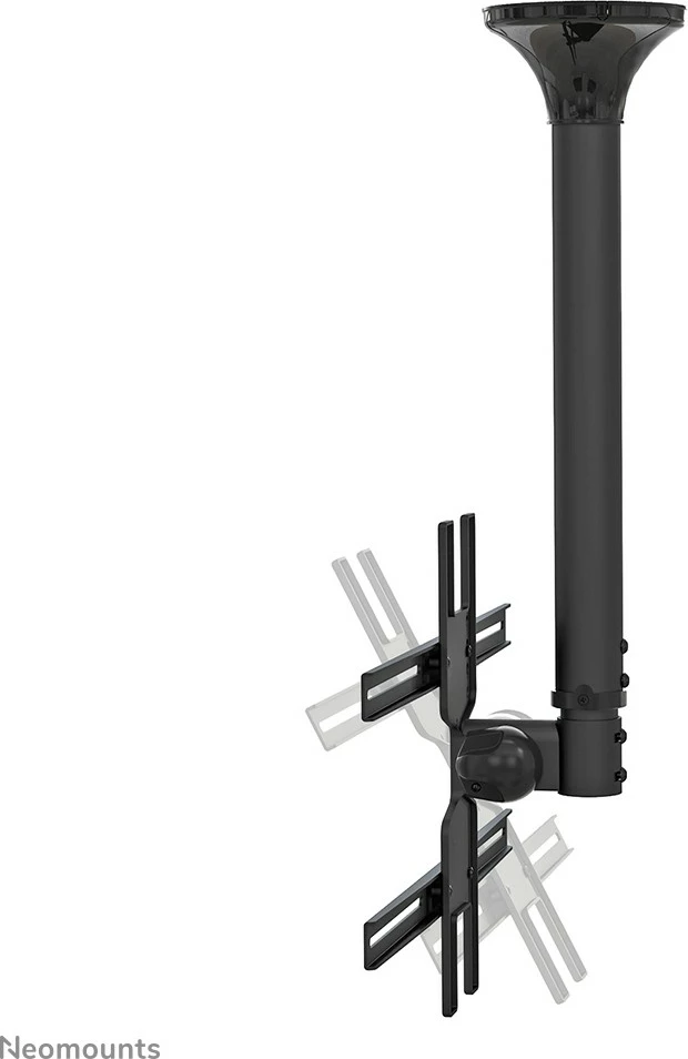 Stropni nosilec za TV/monitor Newstar FPMA-C400BLACK, 32–60 palcev, nastavljiva višina, črna