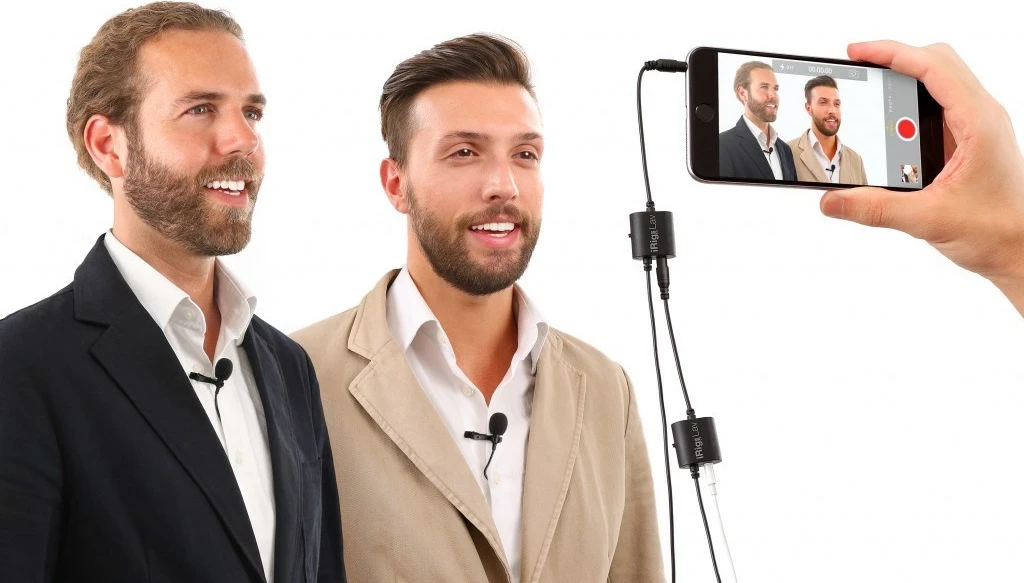 Klapni mikrofon iRig Mic Lav, črn