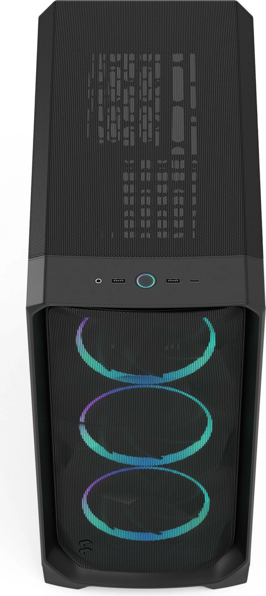 Računalniško ohišje Fractal Design Meshify 3, RGB, kaljeno steklo, črno