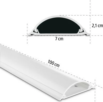 Samolepilni ovitek za kable, Hama 220984, bel