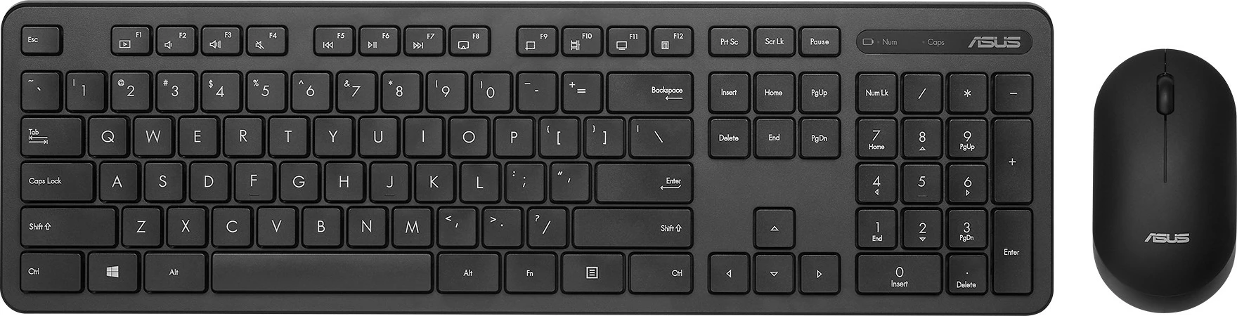 Set tipkovnica-miš ASUS CW100, črn