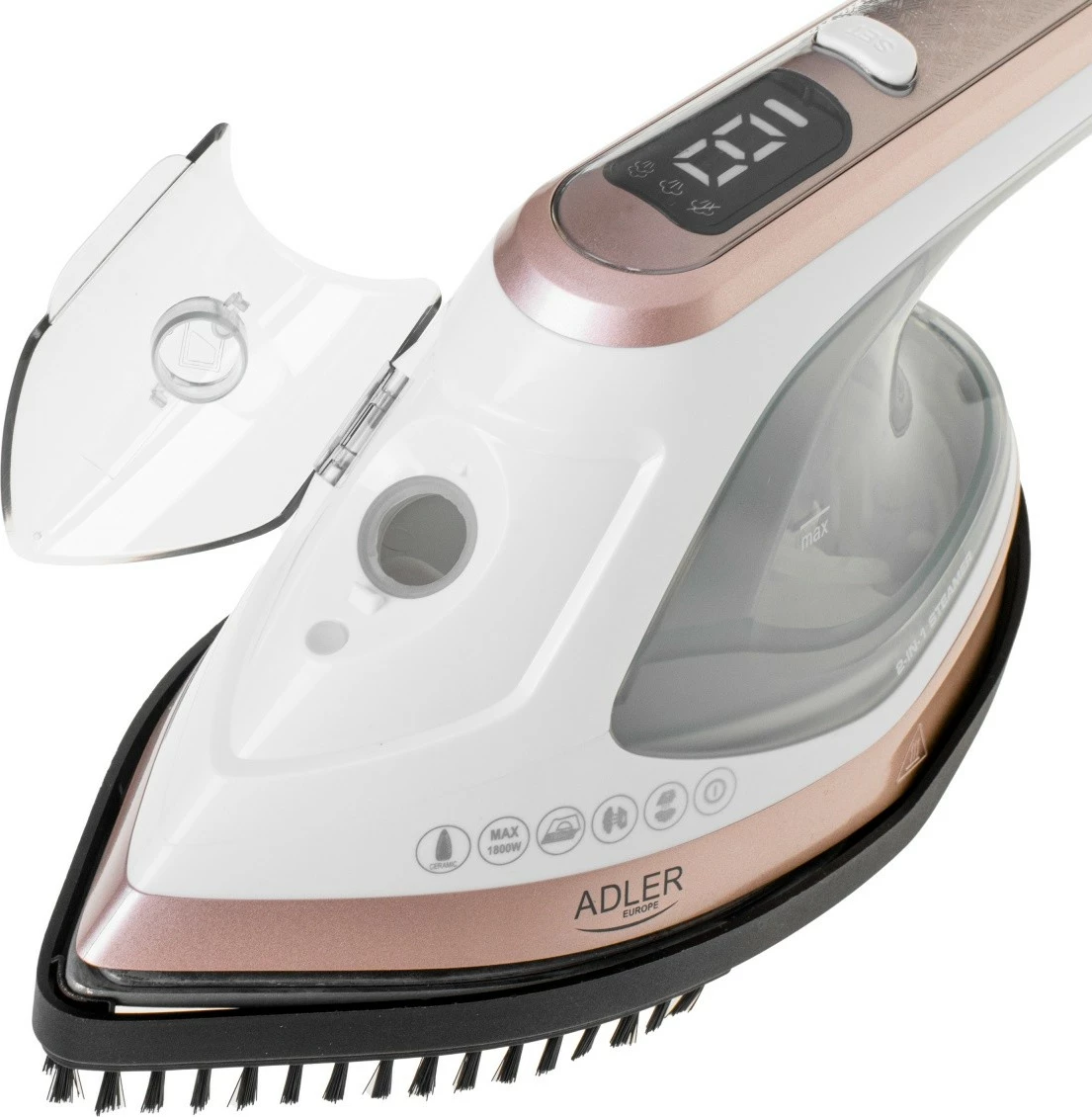 Parni likalnik in likalnik 2-v-1 Adler AD5044 1800 W 25 g/min 180 ml zlato-bela