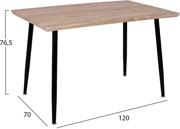 Set jedilna miza 5 kosov FH10349.01 miza in stoli Twist 120x70x76,5 cm