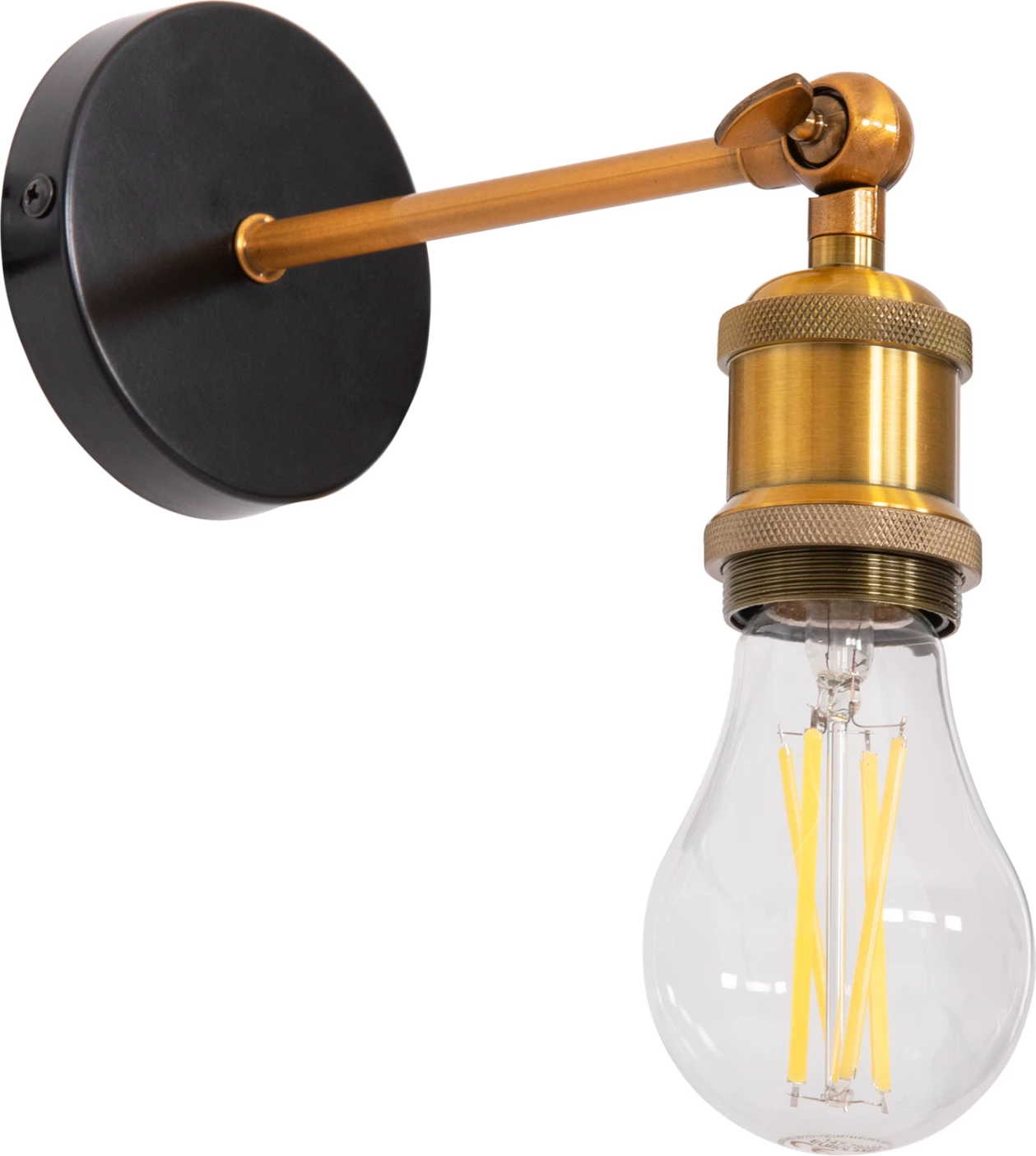 Stenska svetilka RESTON FH4467 kovinska osnova-aluminijasto grlo žarnice 10x10x26Hcm