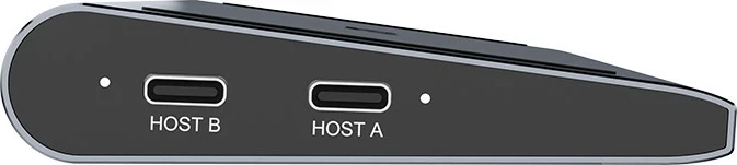 KVM stikalo Unitek, 2x HDMI 4K, 1x DisplayPort, USB-C, PD 100W, sivo