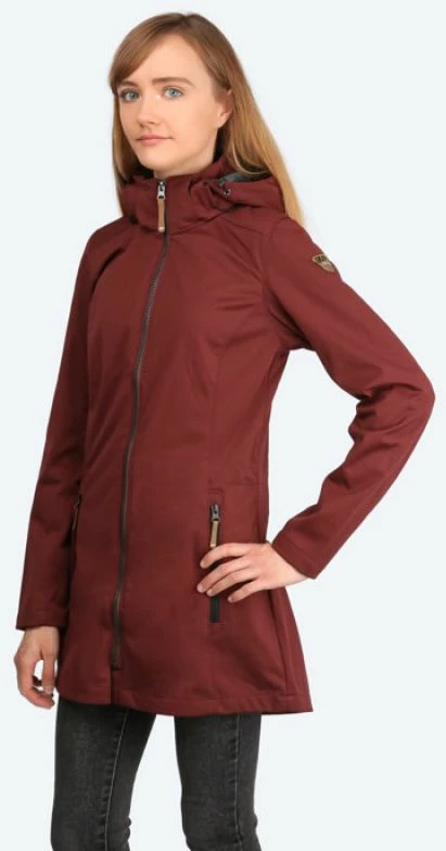 Dolga softshell jakna za ženske Icepeak, rjava