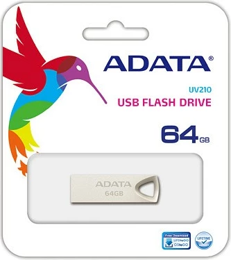 USB ključek Adata DashDrive UV210, 64GB, USB 2.0, srebrn