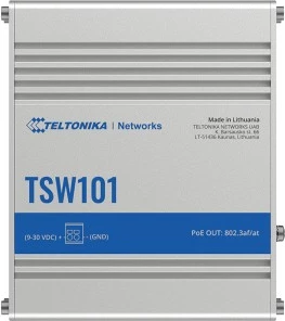 Industrijski switch, 5 vrat, PoE+ Teltonika TSW101, kovinski