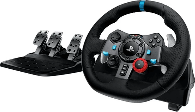 Volan z 3-pedalskim kompletom za PlayStation, Logitech G29 Driving Force (941-000112), črn