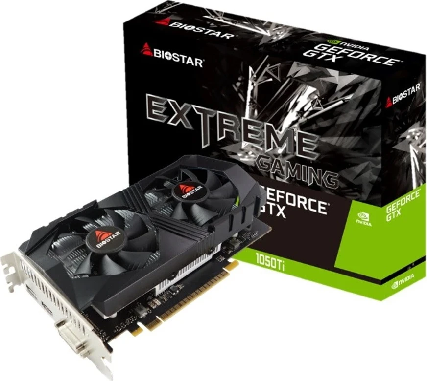 Grafična kartica NVIDIA GeForce GTX 1050 Ti Biostar VN1055TF41, 4 GB GDDR5