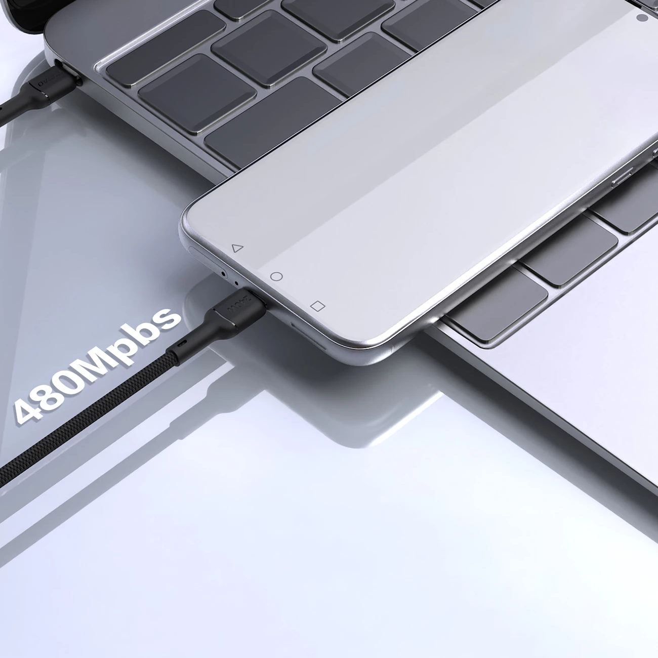 Kabel USB-C na USB-C Dudao L9C Max, 1,2 m, 240 W, črn