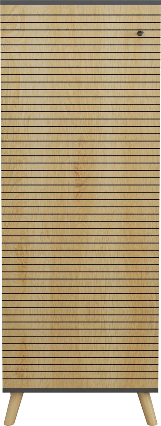 Omara za čevlje ALVARO FH8954.15 melamin v antracitno-naravni les 50Χ38Χ135Hcm