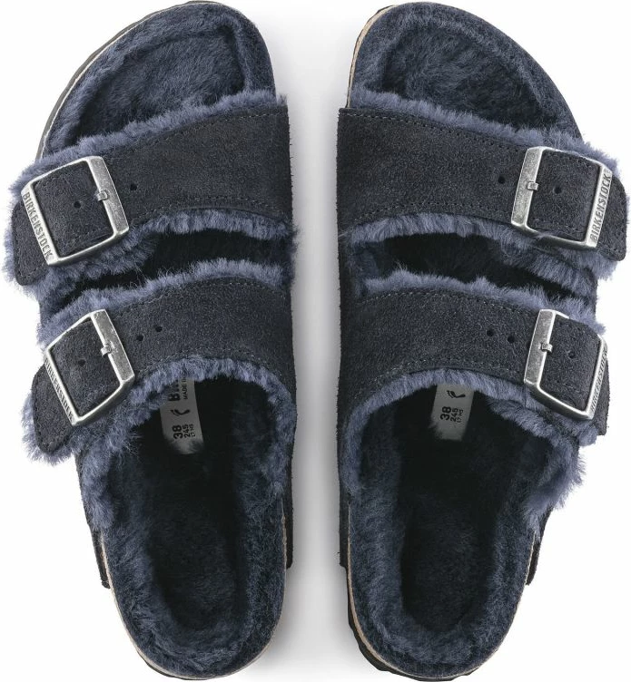Topli natikači Birkenstock za moške in ženske, modri