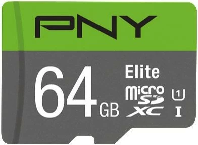 MicroSDXC kartica za pomnilnik 64GB, Class 10, UHS-I, z adapterjem PNY Elite