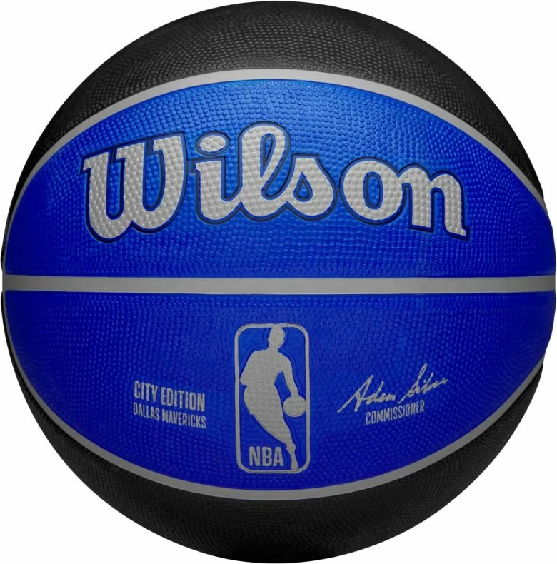 Košarkarska žoga, Wilson NBA Team City Edition Dallas Mavericks, modro-črna