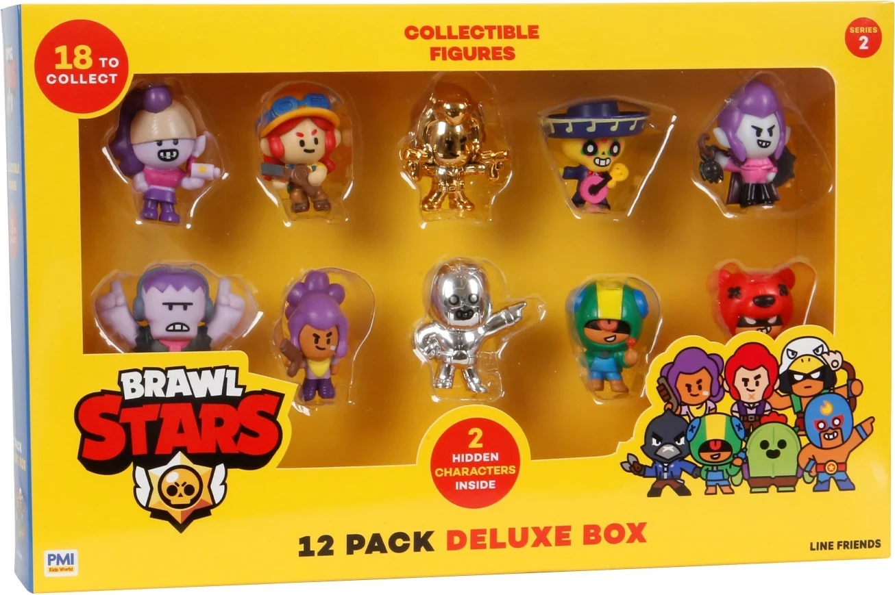 Set zbirateljskih figuric Brawl Stars P.M.I. Kids World S2, 12 kosov, Deluxe škatla
