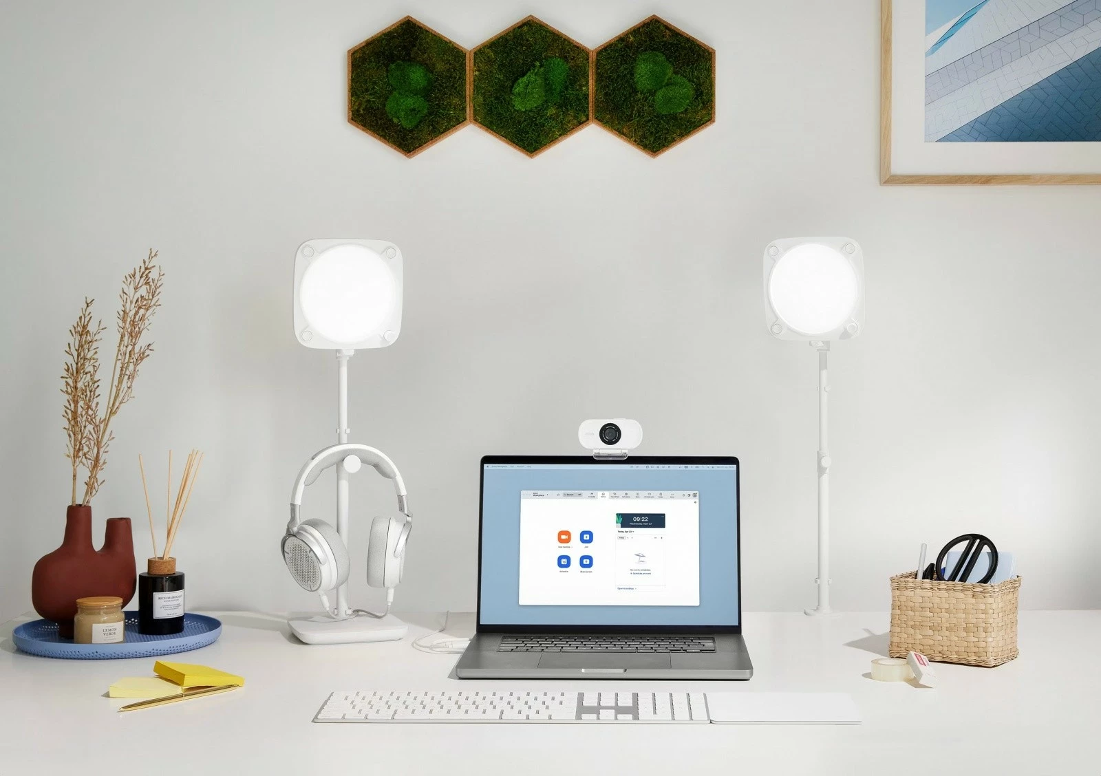 LED panel za mizo Elgato Key Light Neo, bel