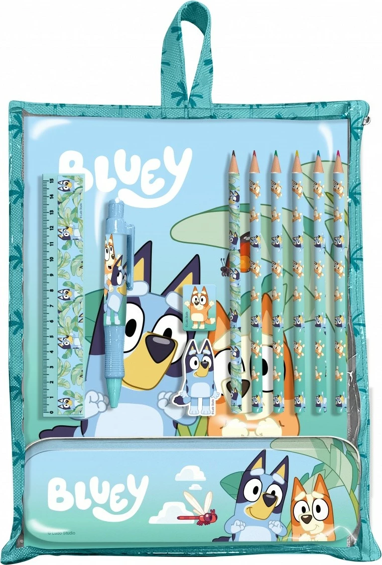 Set za pisanje Bluey, 12-delni, moder — Kids Euroswan BY00010