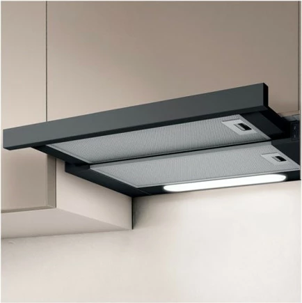 Teleskopski kuhinjski odtok Elica Elite 14 LUX BL/A/60, črn