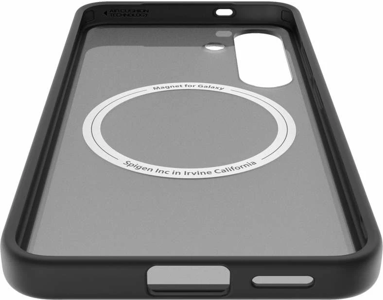 Silikonski ovitek za Samsung Galaxy S25 Spigen Capella GP-FPS931PGBJW, z MagFit, črn