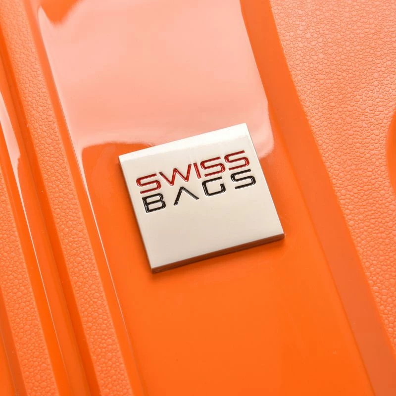 Kabineta kovček SwissBags za moške in ženske, oranžen