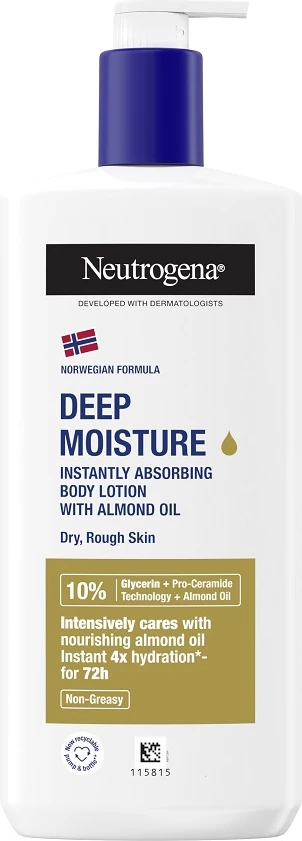 Vlažilni balzam za telo z mandljevim oljem, 400 ml, Neutrogena Norwegian Deep Hydrating Balm