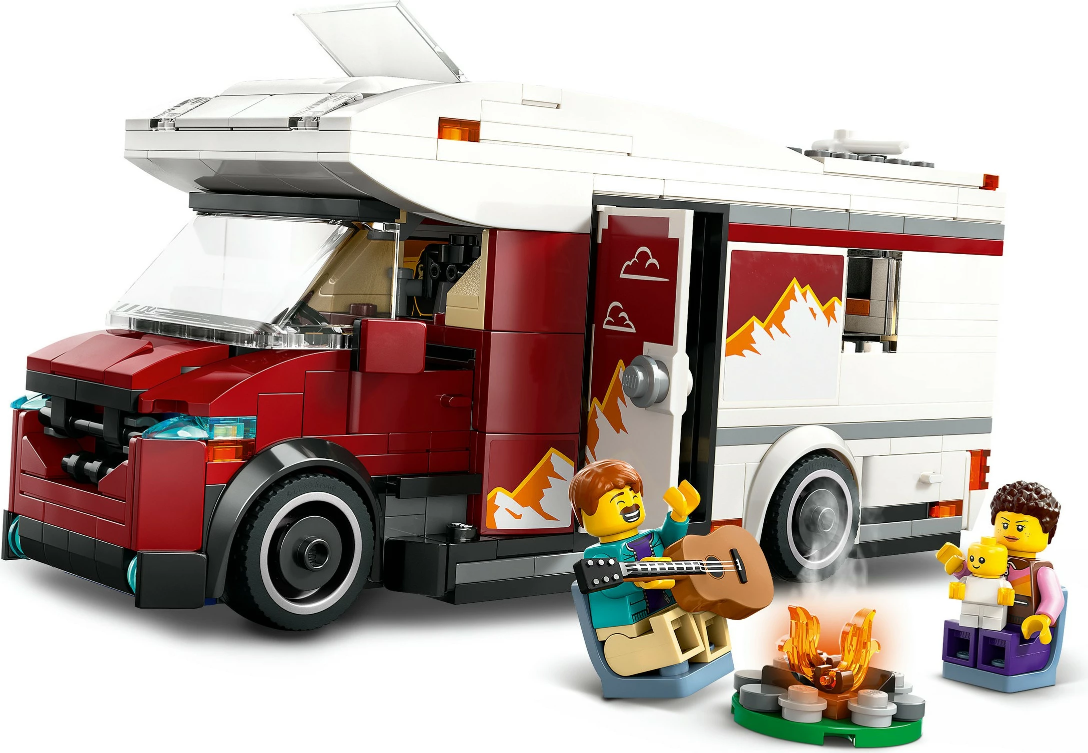 Komplet za kampiranje LEGO City 60454, 385 kosov, večbarven
