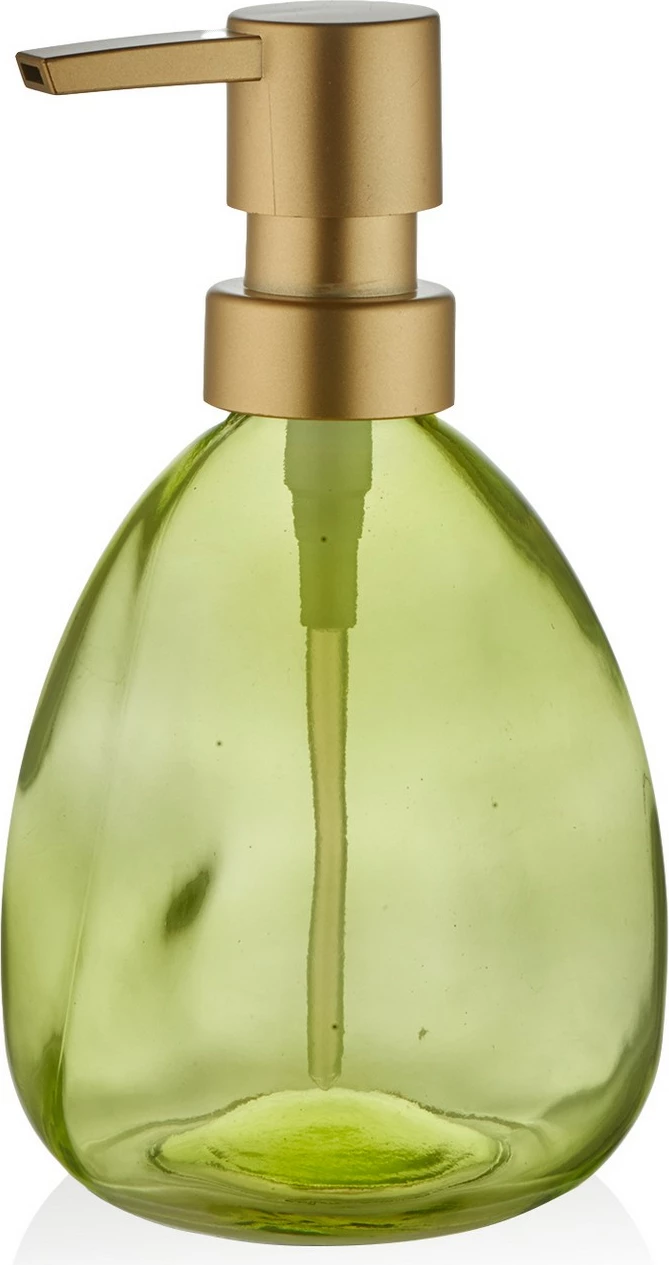 Dozator za milo iz stekla, zelen, Mijölnir SBN0057, 10 x 10 x 16 cm