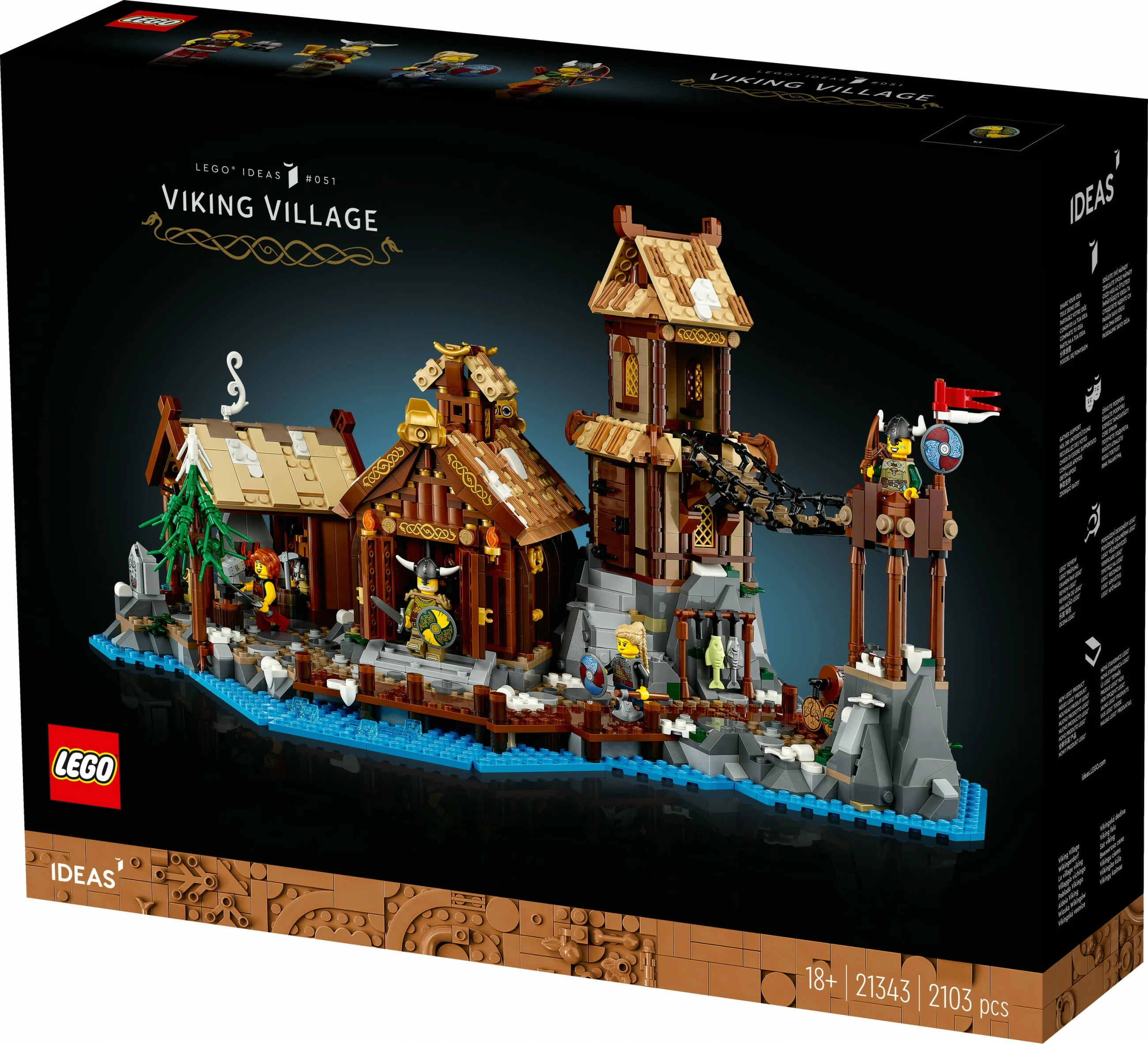 Gradbeni komplet LEGO Viking Village, 2103 kosov, večbarven