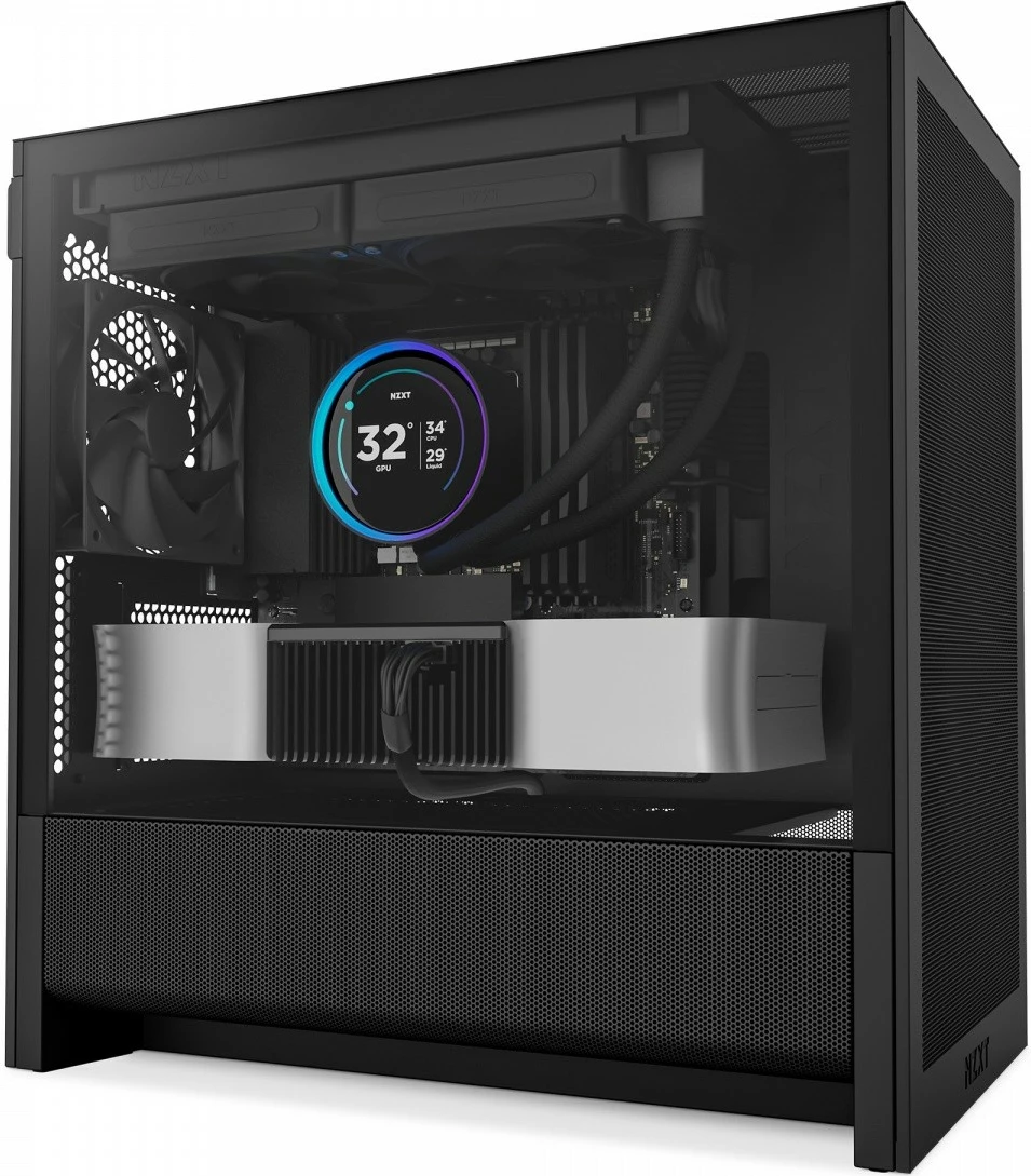 Računalniško ohišje H3 Flow NZXT, Mini Tower, ATX/Micro ATX, črno