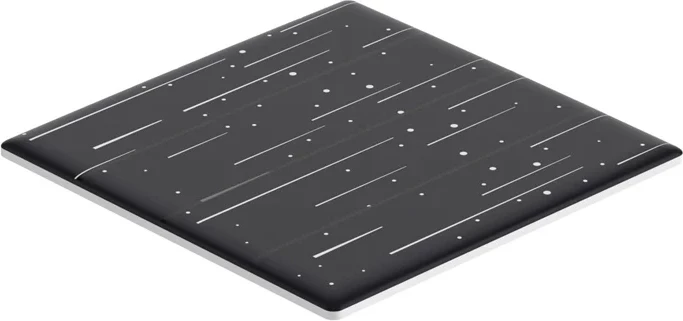 Dekorativni pokrov za pametno dotik stikalo Sonoff T5-4C-86-star, črn