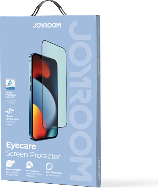 Zaščitno steklo z anti-blue light filtrom Joyroom Knight JR-G02 za iPhone 14 Pro, zeleno