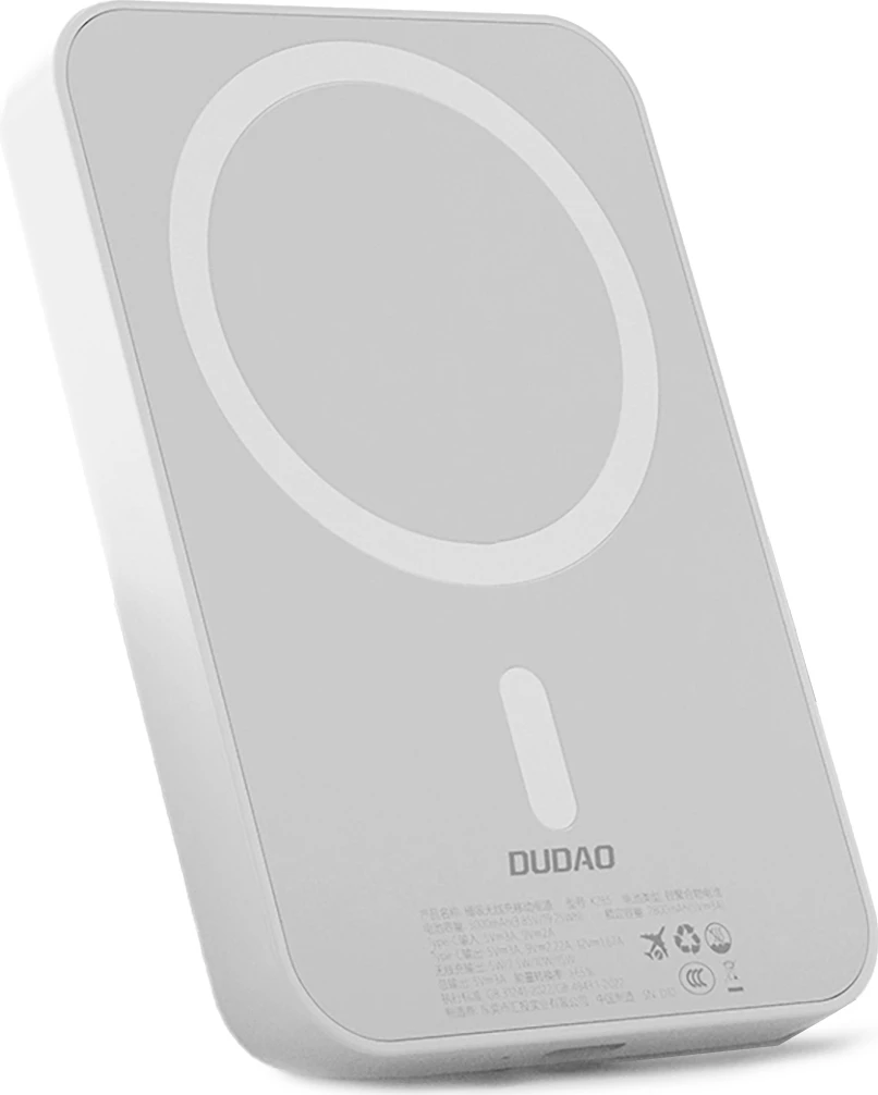 Prenosna baterija Dudao K26, 10000mAh, 20W, USB-A/USB-C/MagSafe, bela