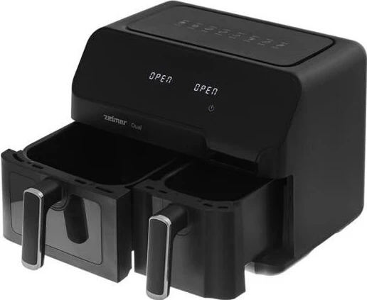 Friteza na vroči zrak Zelmer ZAF9000 Dual, 9.000, črna