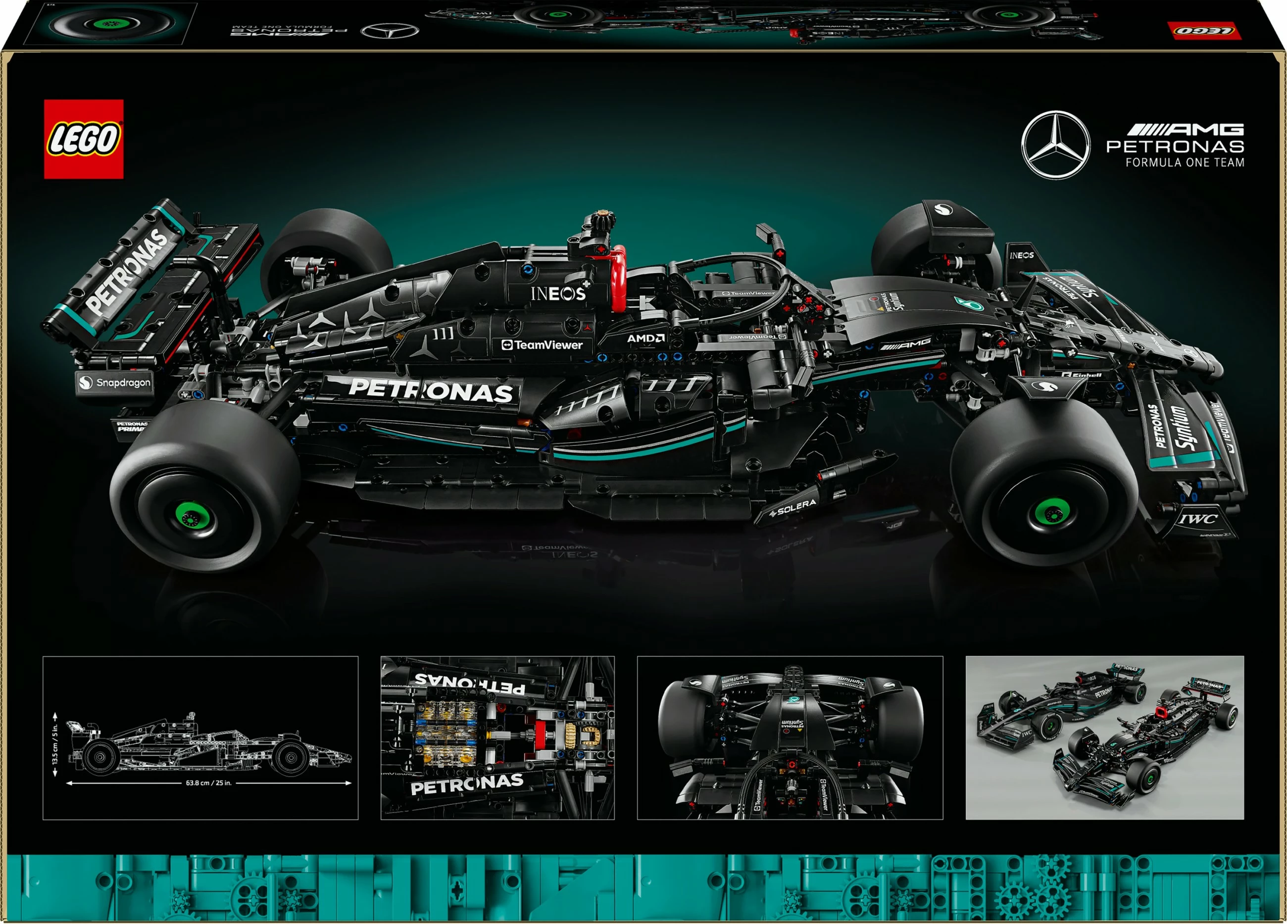 Set za sestavljanje Mercedes-AMG F1 W14 E Performance, 1.642 kosov