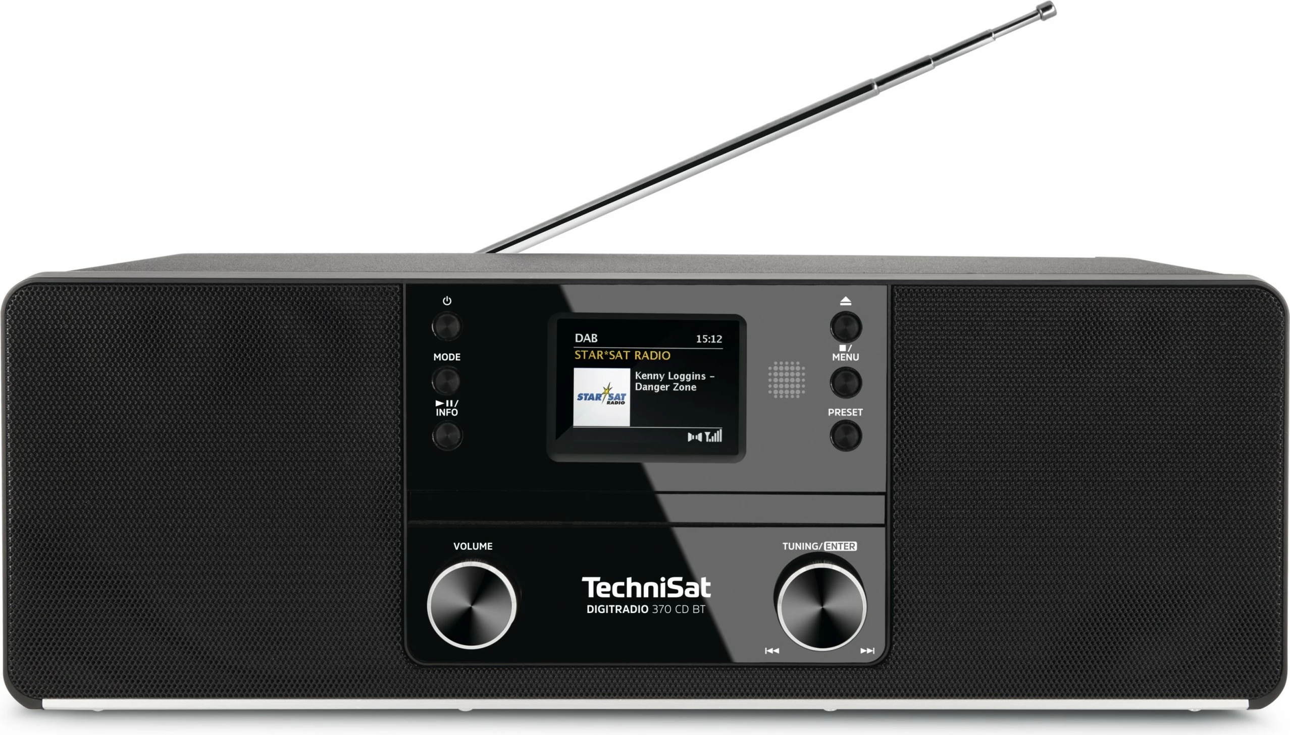 Digitalni radio z CD in Bluetooth TechniSat DigitRadio 370 CD BT, črn