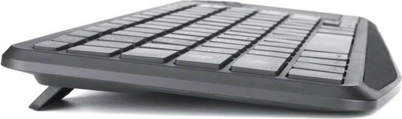 Brezžična tipkovnica s sledilno ploščico, Techly 365375, Bluetooth/2.4 GHz, LED, črna/siva