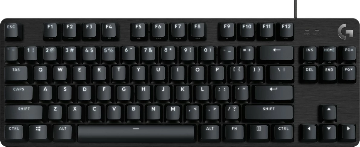 Mehanska tipkovnica brez številske tipkovnice Logitech G413 TKL SE, bela LED, črna