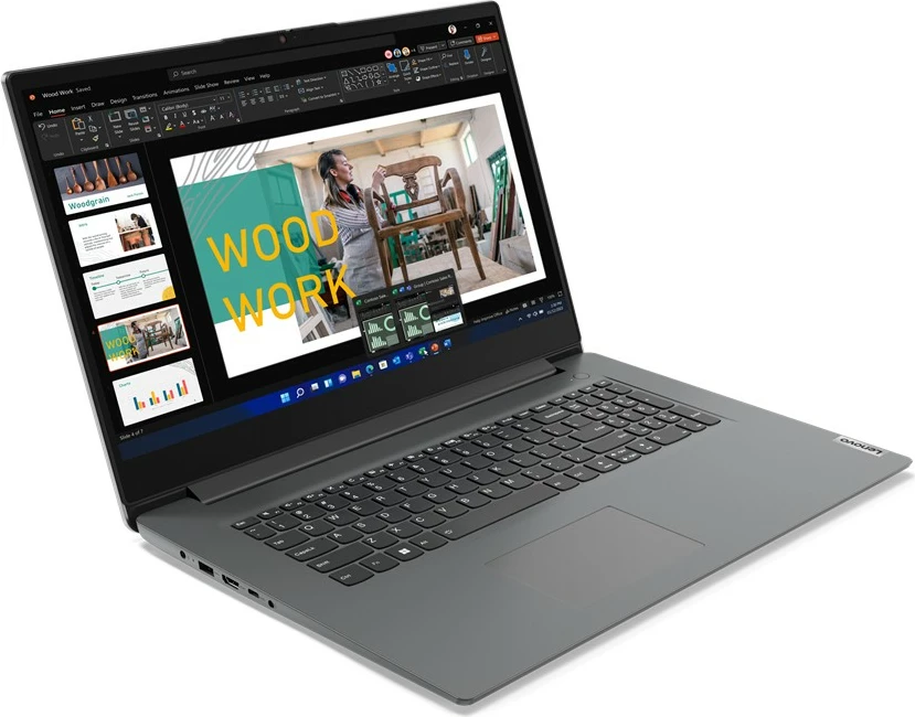 Velik in zmogljiv prenosnik Lenovo V17 G4 i7-13620H 16GB 512GB SSD 17,3" Iron Grey