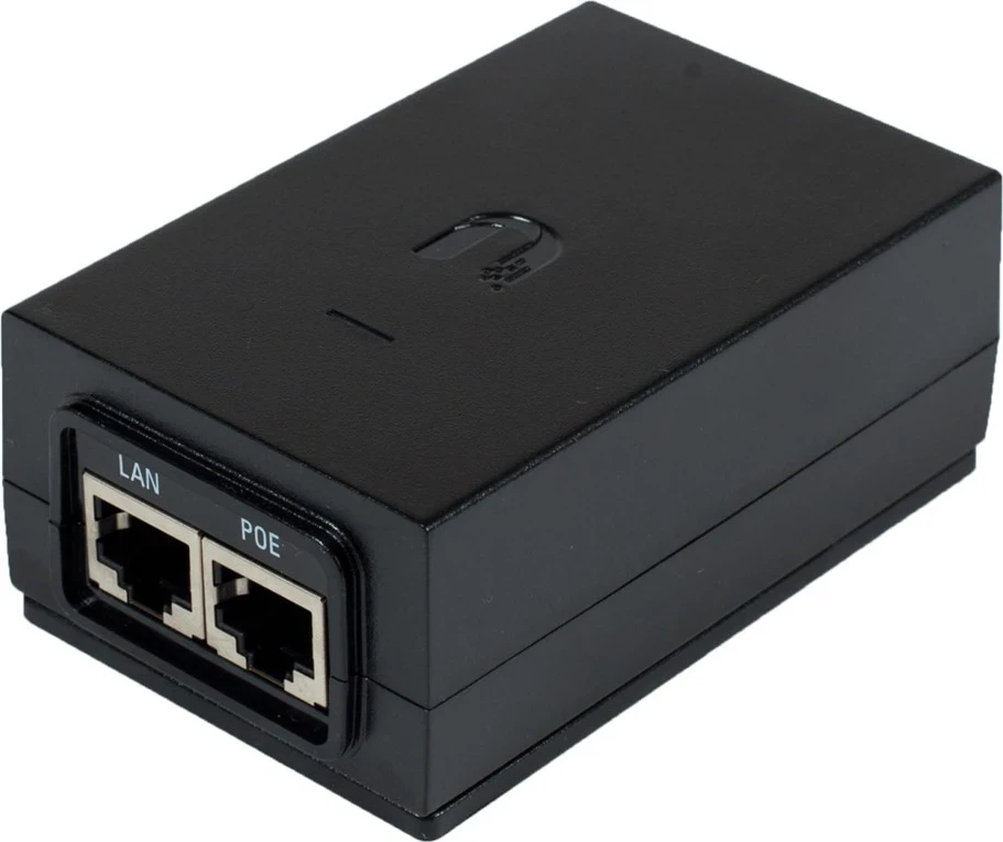 Adapter PoE, Fast Ethernet, 48 V, črn — Ubiquiti POE-48-24W