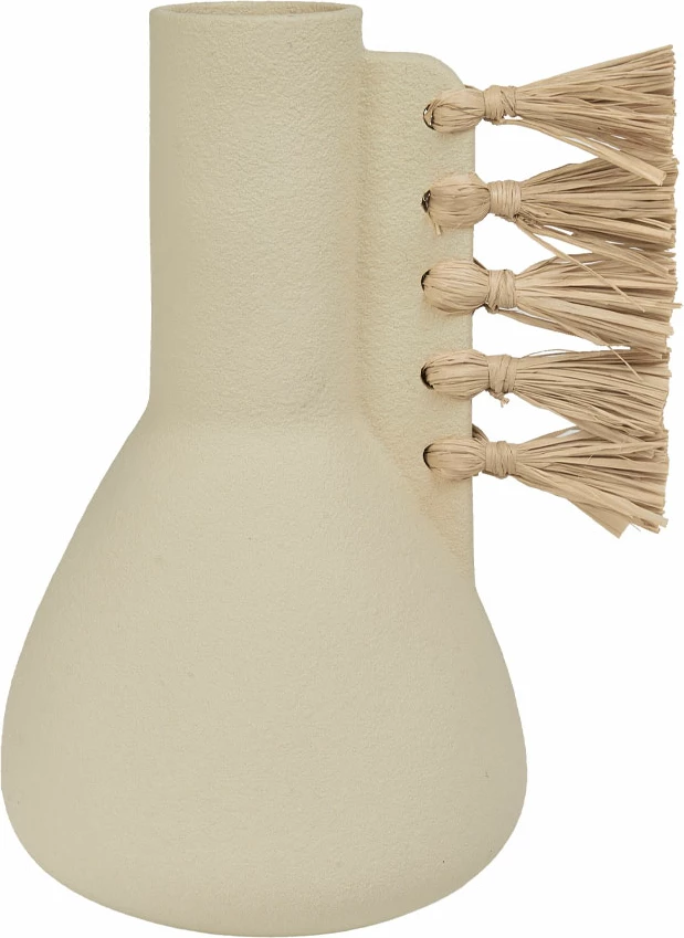 Vaza iz kamenine, bež, 24x20x33 cm AEGEAN