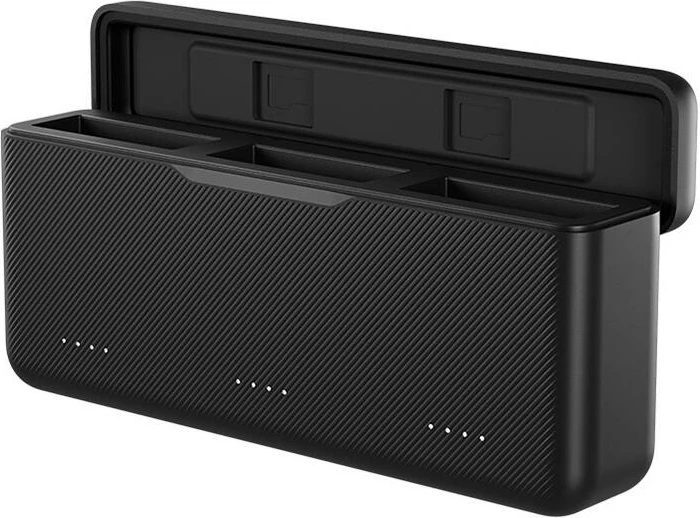 Polnilec s tremi kanali Telesin S0-BCG-02-TIS za DJI Osmo Action 3/4, črn