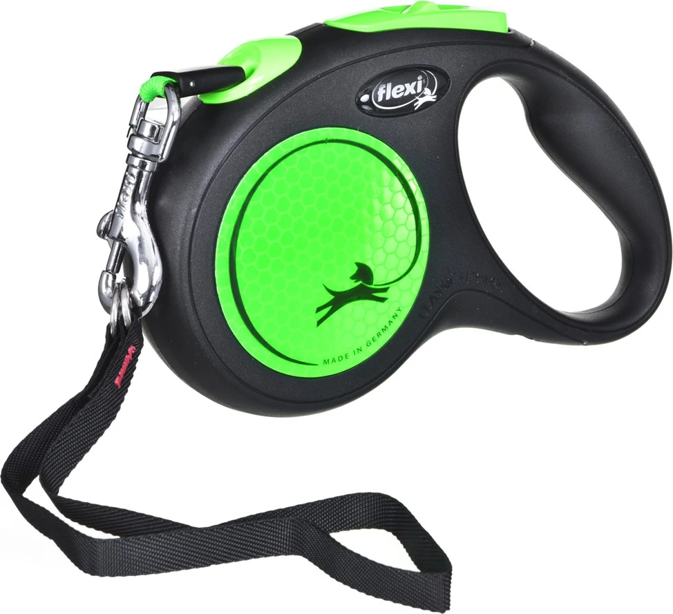 Raztegljiva povodec Flexi, neon barva, 5 m