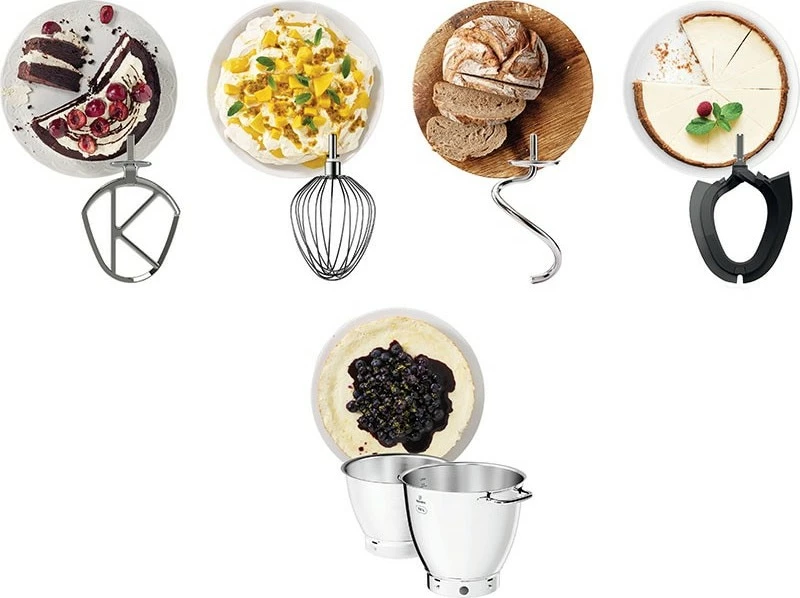 Kuhinjski mešalnik Kenwood Titanium Chef Patissier XL, 1400 W, 6,7 L, srebrn