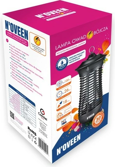 Luč proti insektom NOVEEN IKN18 IPX4, črna