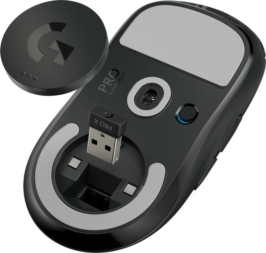 Gaming slušalke z mikrofonom in žični miš PRO X Superlight, 25600 DPI, črna — Logitech G PRO X