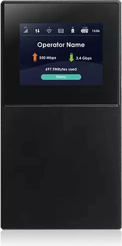 Prenosni usmerjevalnik Zyxel NR2301-EU01V1F, 5G, Wi‑Fi 6, 4500 mAh, črn