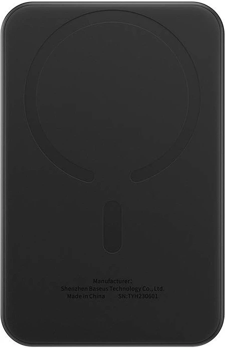 Magnetni mini powerbank 5000 mAh, 20W, USB-C, Baseus, črn
