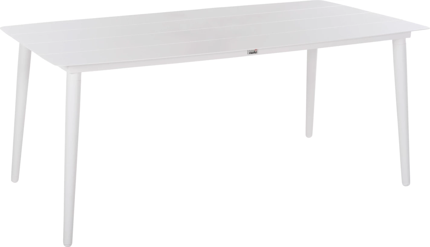 Aluminijasta pravokotna miza JEROM FH6058.01 bela 180x90x74Hcm