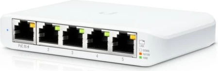 Managed Gigabit Ethernet stikalo Ubiquiti UniFi USW Flex Mini, PoE, belo